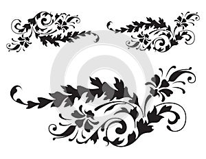 Floral Renaissance Detail Vector 3