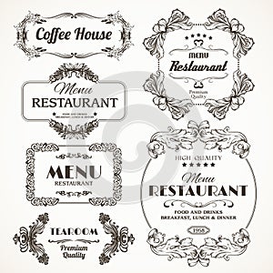 Floral restaurant frames