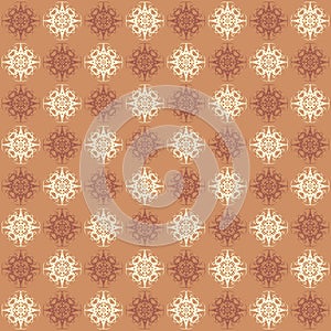 Floral retro pattern abstract background fabric texture design a unique flower star repetition