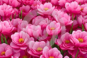 Floral rich pink background