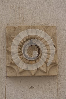 Floral ring, architectural detail