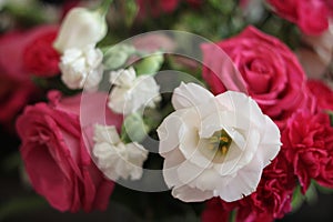 Floral rose and carnation bouquet 1697