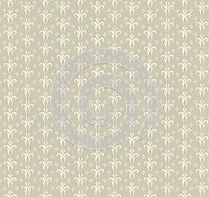 Floral seamless background. Abstract beige and green floral geometric Seamless Texture