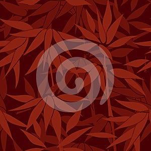 Floral seamless background. Bamboo forest pattern.