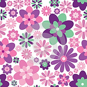 Floral seamless background. gentle flower pattern.