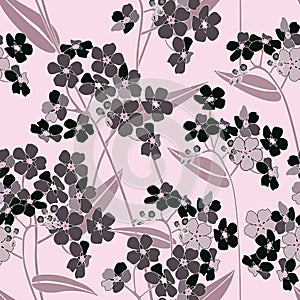 Floral seamless background. gentle flower pattern.