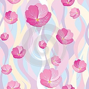 Floral seamless background. gentle flower pattern.