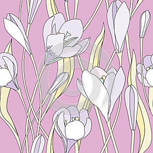 Floral seamless background. gentle flower pattern.