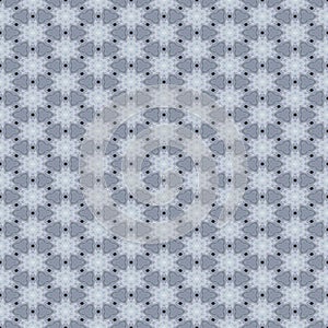 Floral seamless grey white vintage pattern