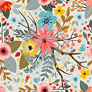 Floral seamless pattern