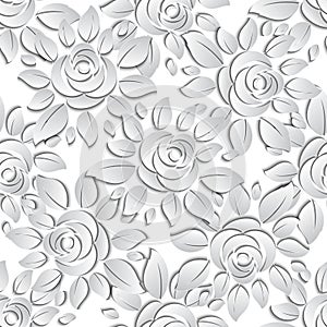 Floral Seamless Pattern Background.