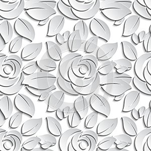 Floral Seamless Pattern Background.