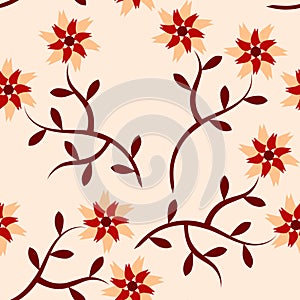 Floral seamless pattern background