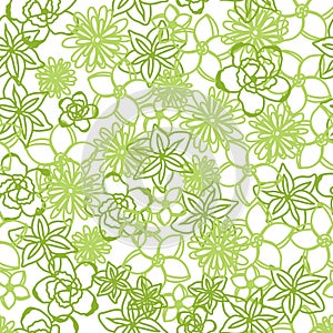 Floral pattern background spring vector illustration