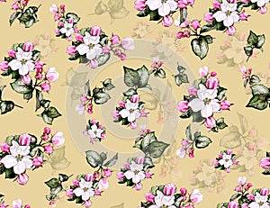 Floral seamless pattern with beautiful flowers. flowers Pattern for summer fashion prints.