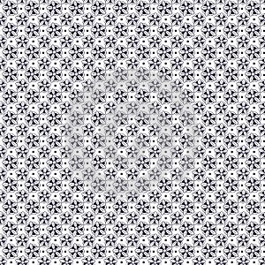 Floral seamless pattern in black and white colors. Tiny flowers ornament for textile design. Pattern background with blossom