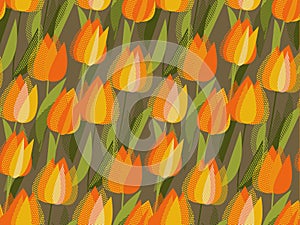 Floral seamless pattern for fabric, wrapping papaer