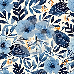 floral seamless pattern for fashionable modern wallpapers