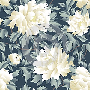 Floral seamless pattern. Flourish garden background. Fantastic f