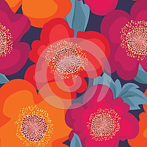 Floral seamless pattern. Flower background. Floral ornament