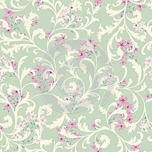 Floral seamless pattern. Flower background. Flourish garden tex