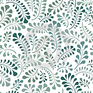 Floral seamless pattern with flower rose. Abstract swirl line bloom background. Petal tiled wallpaper