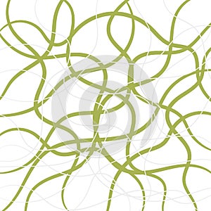 Floral seamless pattern with green plexuses. Vector.