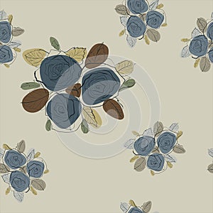 Floral seamless pattern. Texture with flowers