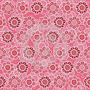 Floral seamless pattern. Vector illustration. Background. Floral shapes. Endless texture can be used for printing onto fabric and