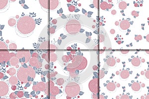 Floral seamless patterns