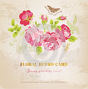 Floral Shabby Chic Card