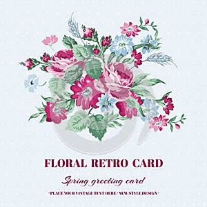 Floral Shabby Chic Card