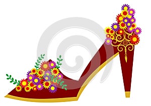 Floral shoe