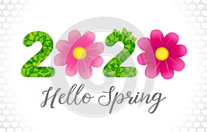 2020 Hello Spring greeting card