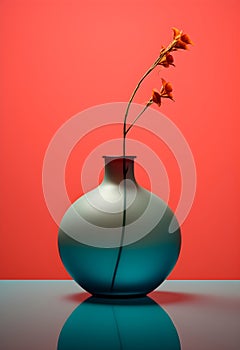Floral Simplicity: Glass Vase and Blossom