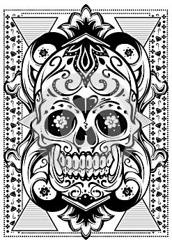 Floral skull