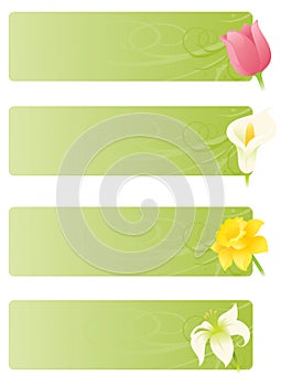 Floral Spring Banners