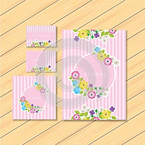 Floral stationery