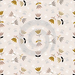 Floral Surface seamless pattern in bright color elegant, and feminime photo