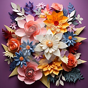 Floral Symphony in Paper photo
