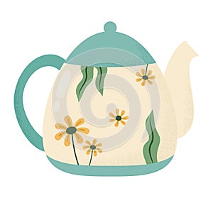 floral teapot design