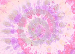 Floral Tiedye Swirl. Pink Hippie Pattern.