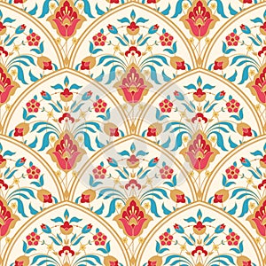 Floral tile pattern