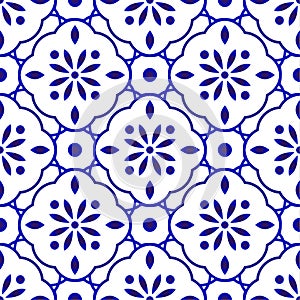 Floral tile pattern