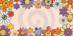 Floral vector background, invitation and greeting card template