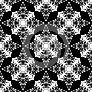 FLORAL VECTOR BACKGROUND SELF DESIGN BLACK AND WHITE FORMAT