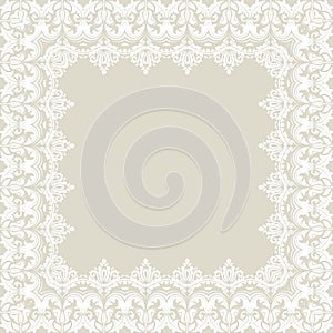 Floral Vector Fine Frame