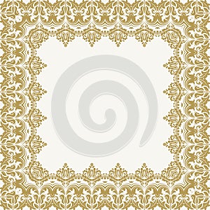 Floral Vector Fine Frame