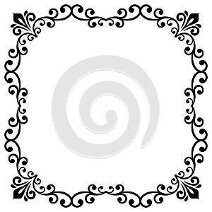 Floral Vector Fine Frame