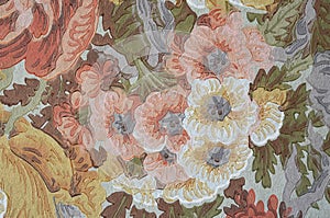 Floral Victorian Decor wall paint